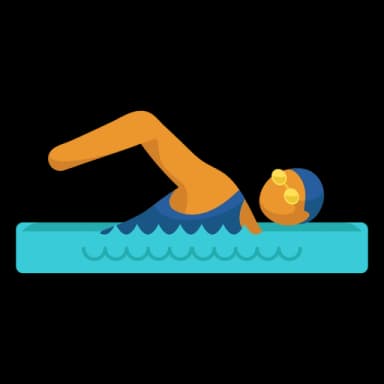 Illustration of a swimmer enjoying a Swimm modular pool